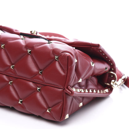 Valentino Garavani Nappa Medium Candystud Top Handle Bag Rosso Valentino 7 of 8