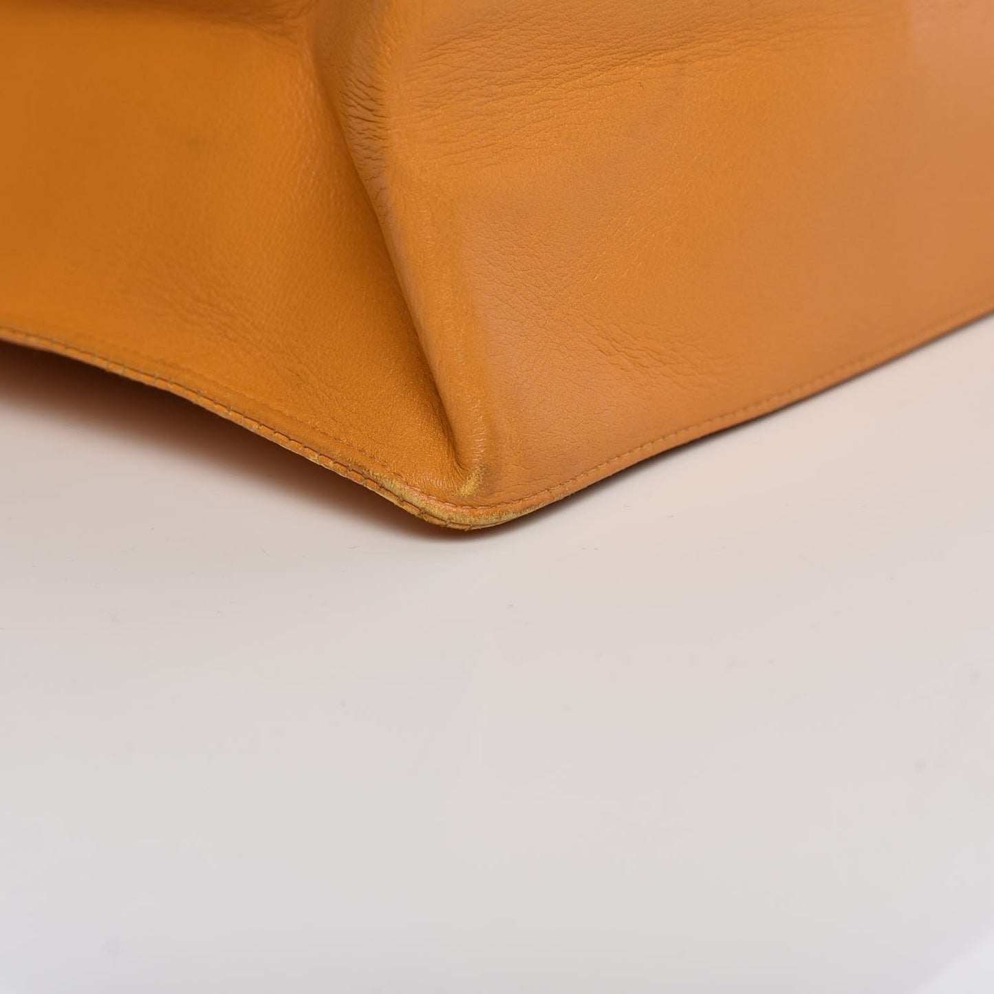 Lambskin Jumbo CC Shoulder Bag Orange