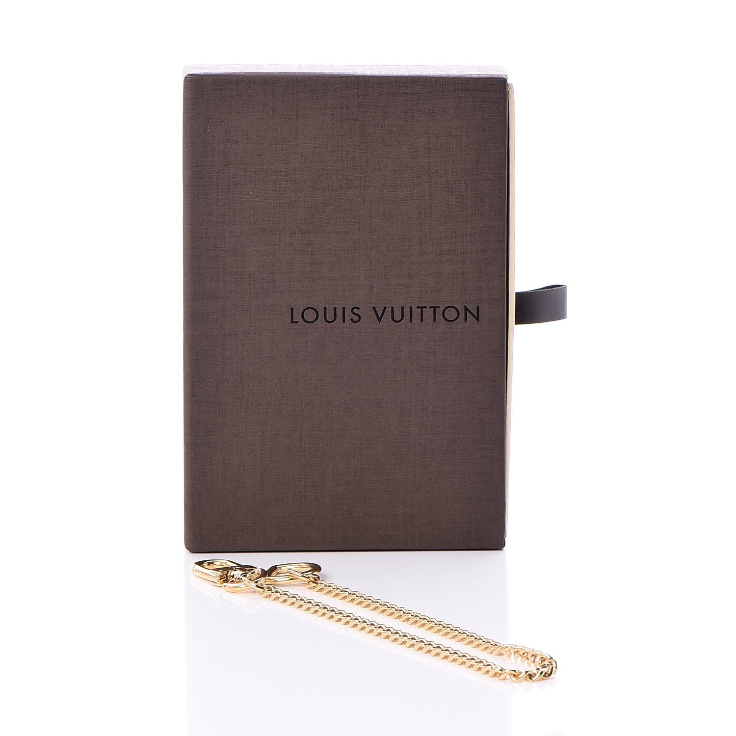 Louis Vuitton Metal Pochette Extender Key Ring Chain Gold 4 of 4