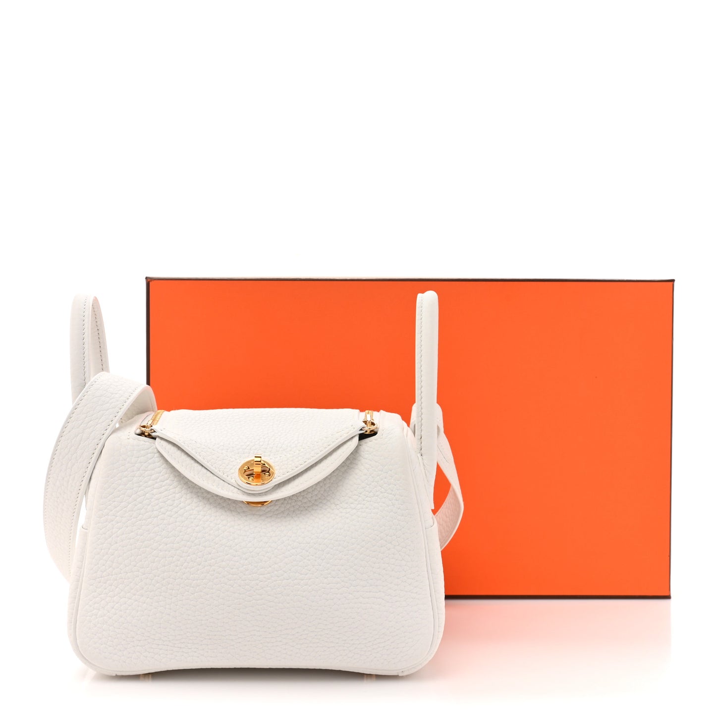 Taurillon Clemence Mini Lindy 20 New White