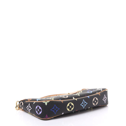 Louis Vuitton Monogram Multicolor Pochette Accessories Black 3 of 9