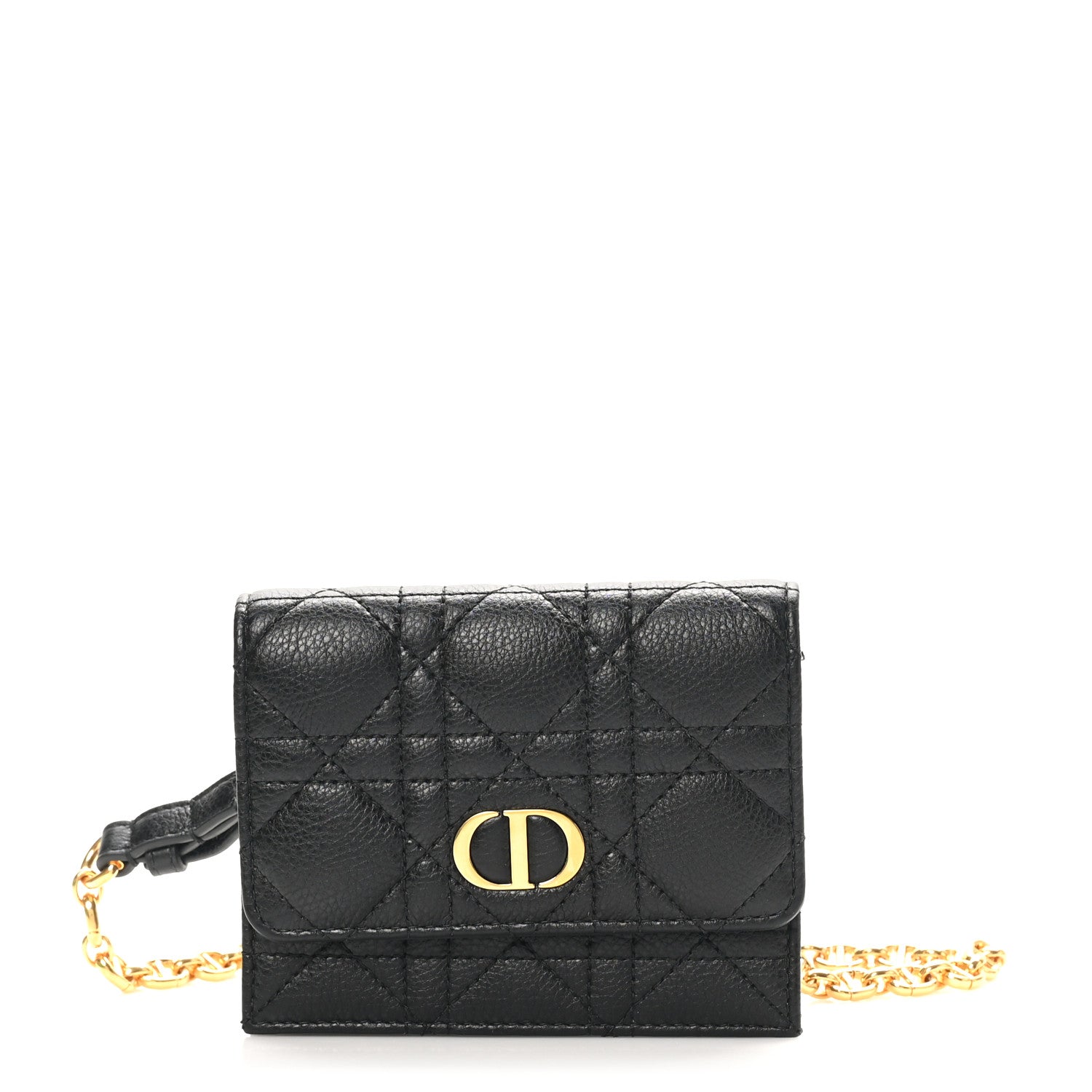 Christian Dior Calfskin Cannage Mini Caro Belt Pouch Black 1 of 10