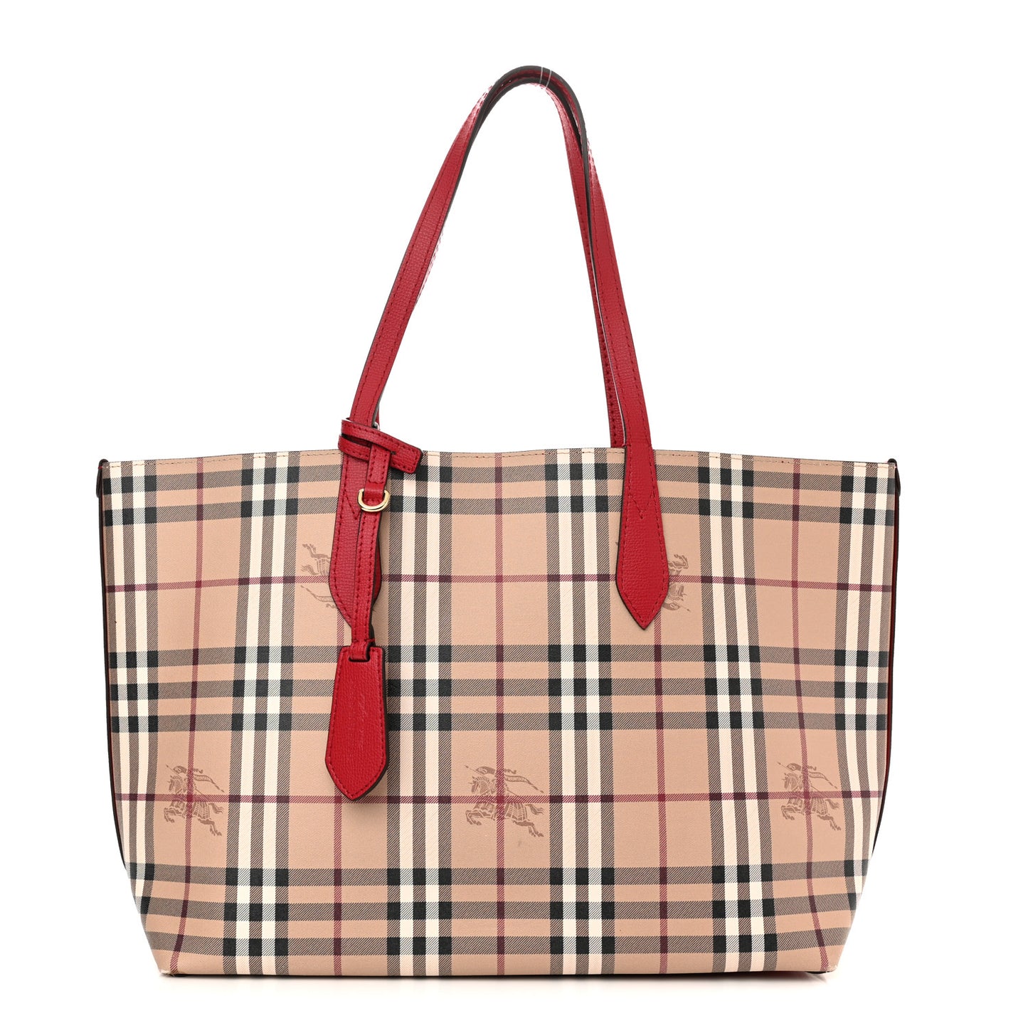 Haymarket Check Medium Reversible Tote Red