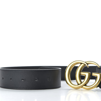 Gucci Calfskin Double G 40mm Belt 80 32 Black 4 of 4