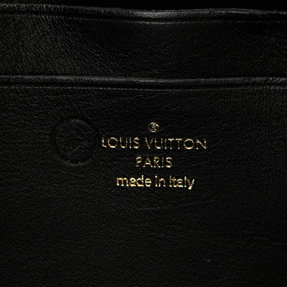 Louis Vuitton Calfskin Bubblegram Wallet On Strap Black 6 of 9