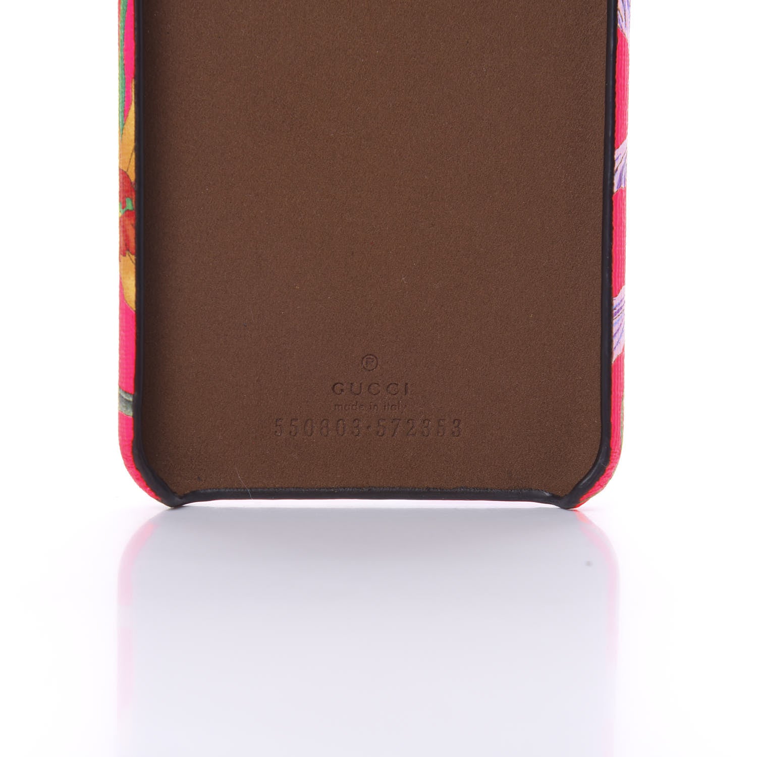 Gucci Supreme Floral Print iPhone 8 Plus Case Fluorescent Fuchsia 6 of 7