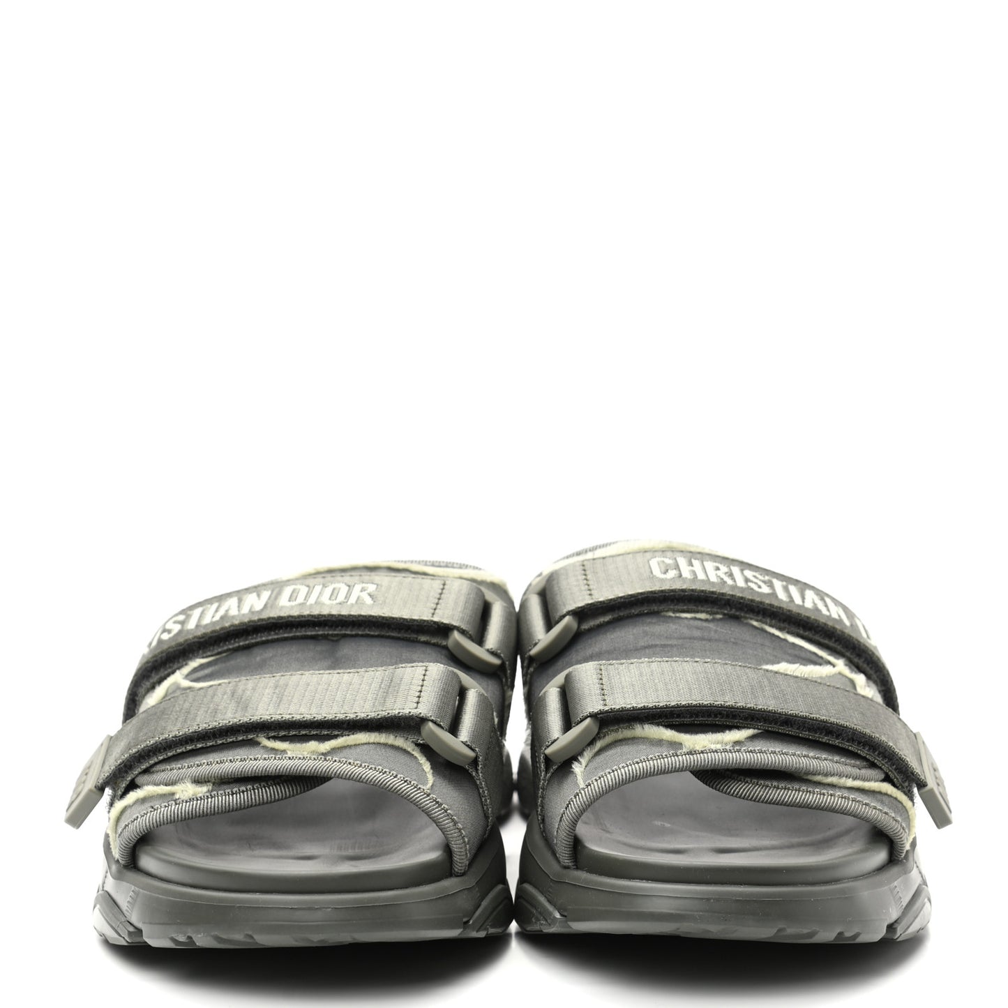 Technical Fabric D-Wander Slide Sandals 41 Kaki