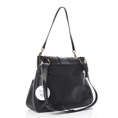 Chloe Grained Lambskin Calfskin Medium Lexa Shoulder Bag Black 4 of 14
