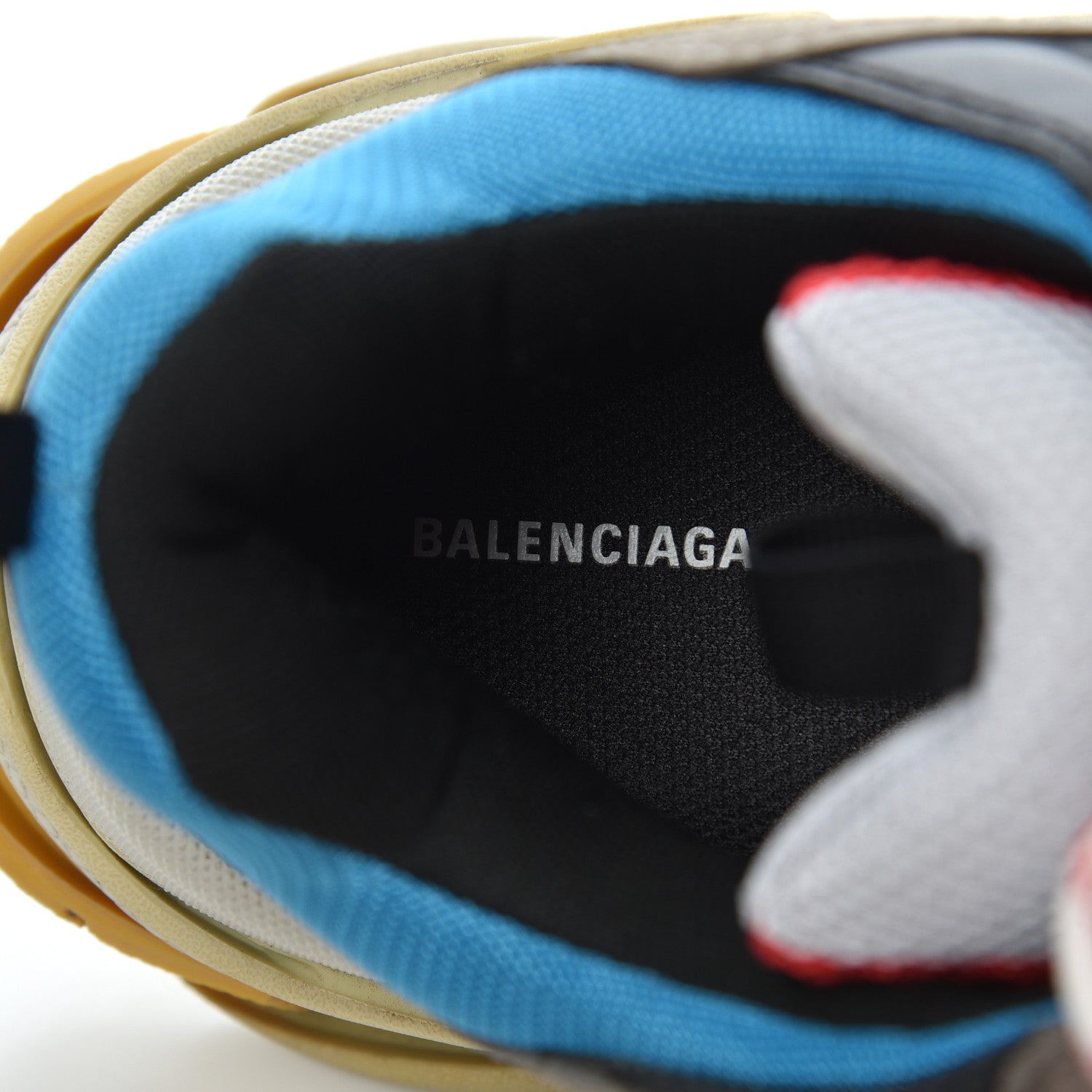 Balenciaga Mesh Nubuck Mens Triple S Sneakers 43 Bleu Gris Rouge 7 of 19