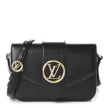 Louis Vuitton Smooth Calfskin LV Pont 9 Black 1 of 9