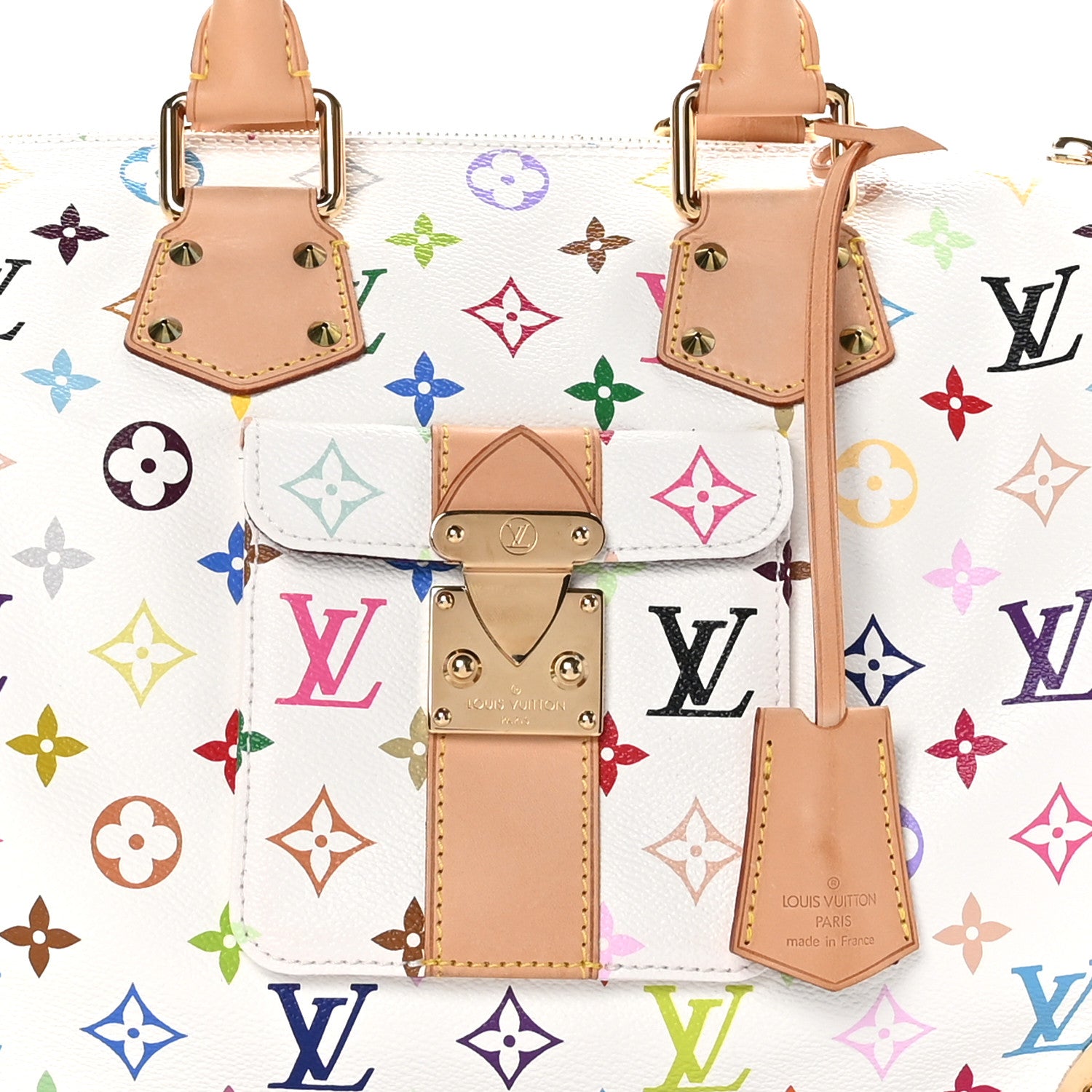 Louis Vuitton Monogram Multicolor Speedy 30 White 7 of 11