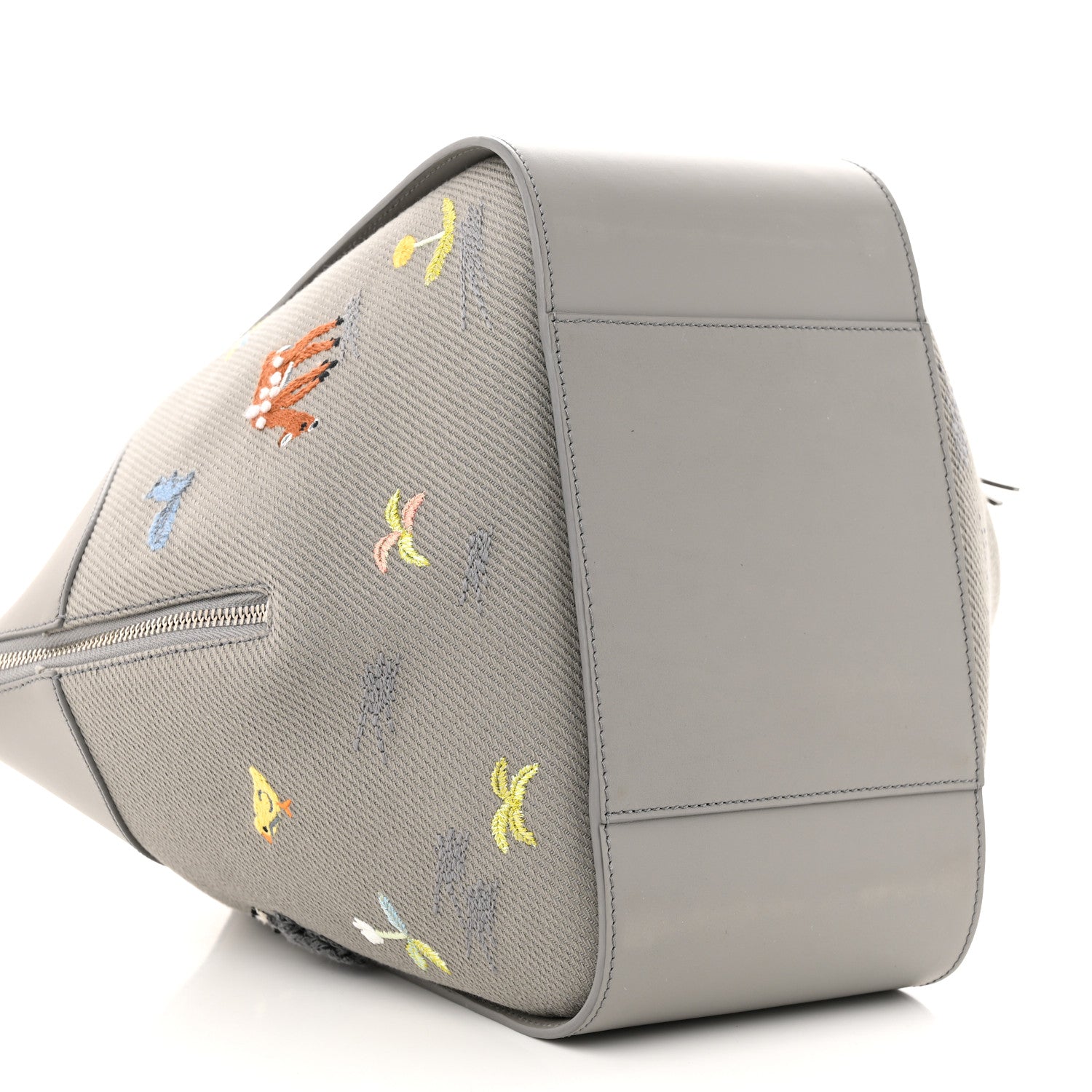 Loewe X SUNA FUJITA Satin Calfskin Canvas Embroidered Hammock