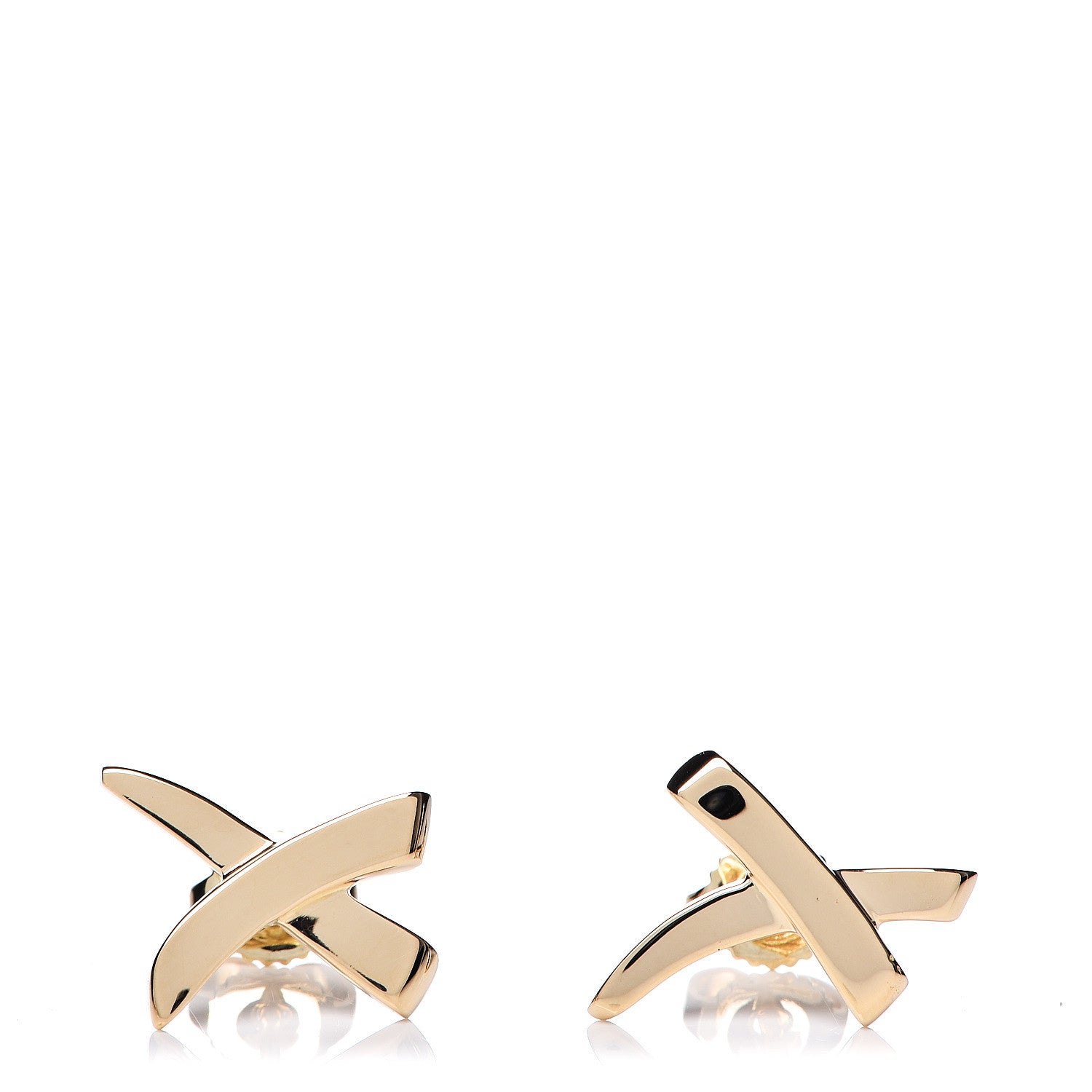 Tiffany 18K Yellow Gold Paloma's Graffiti X Earrings 1 of 5