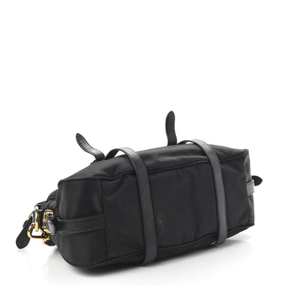 Prada Tessuto Nylon Vitello Daino Shopping Satchel Black 4 of 9