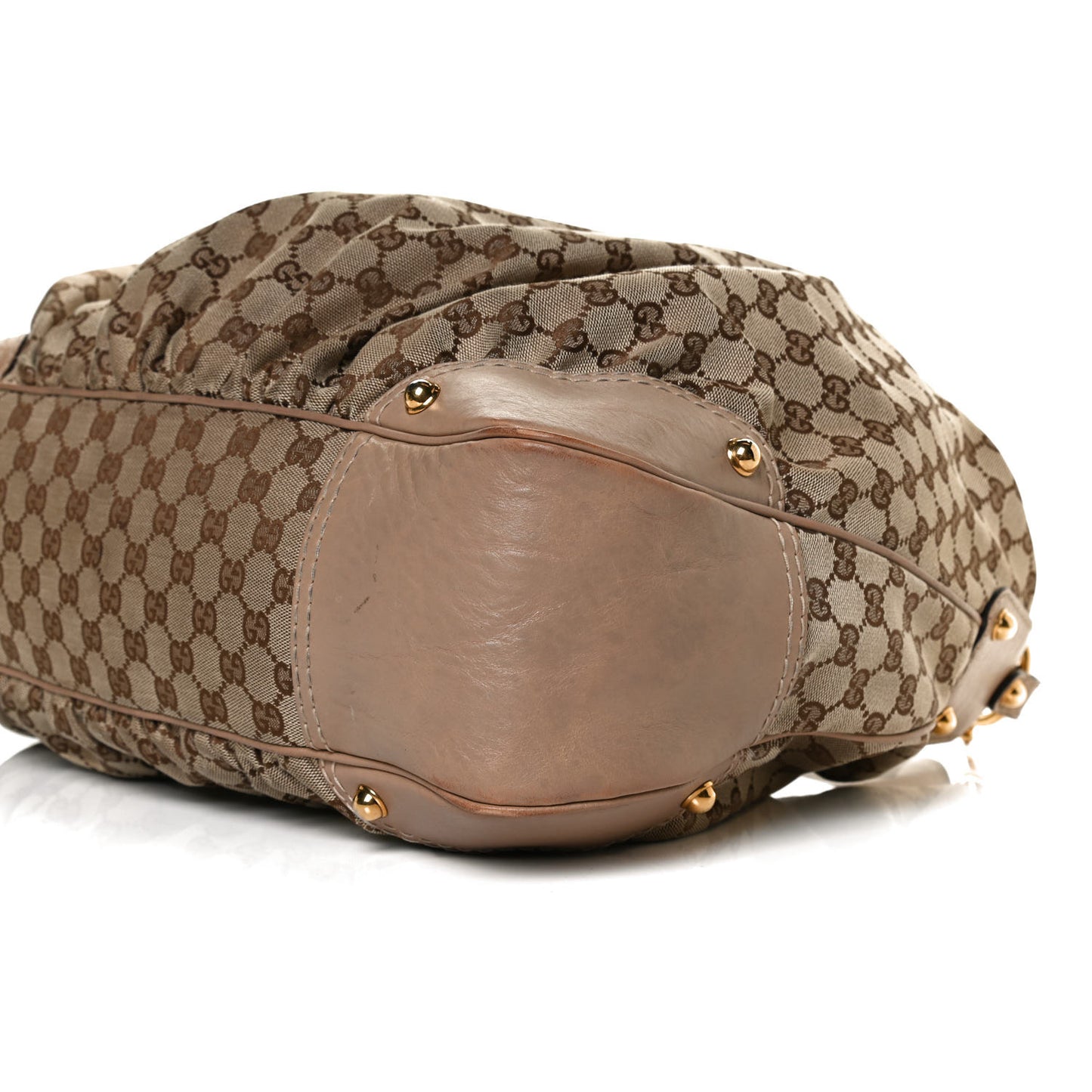 Monogram Large Jockey Hobo Beige