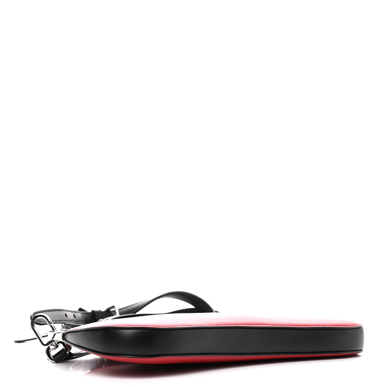 Prada City Calfskin Sidonie Crossbody Bag Rosso Black 4 of 9