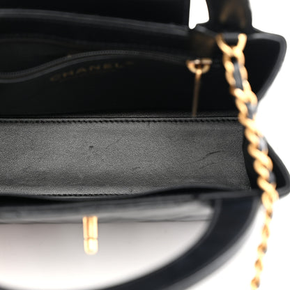 Chanel Shiny Aged Calfskin Quilted Nano Kelly Shopper Black 5 of 10