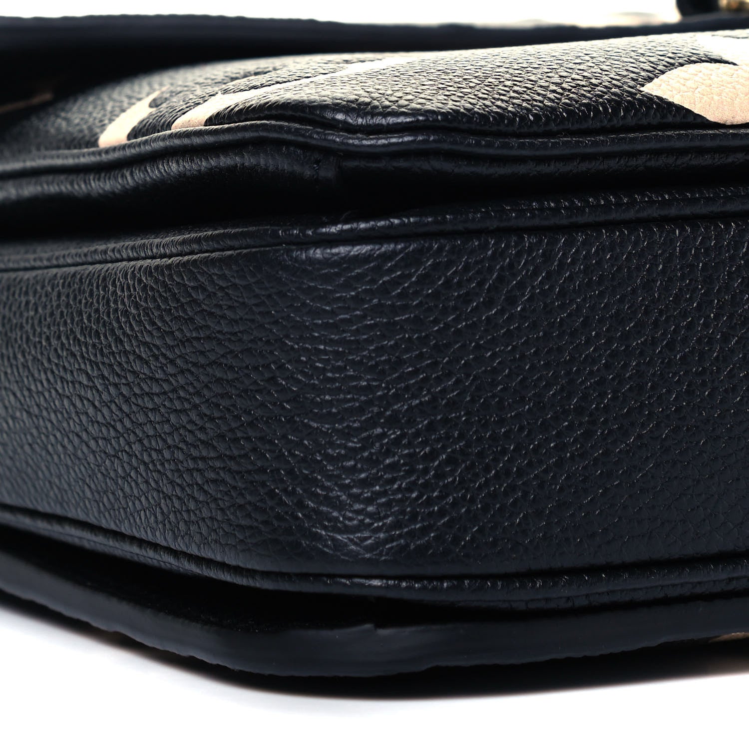 Louis Vuitton Empreinte Monogram Giant Pochette Metis Black Beige 7 of 8