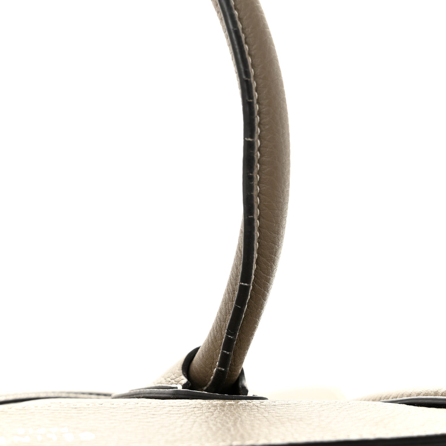 Celine Drummed Calfskin Micro Luggage Souris 15 of 15