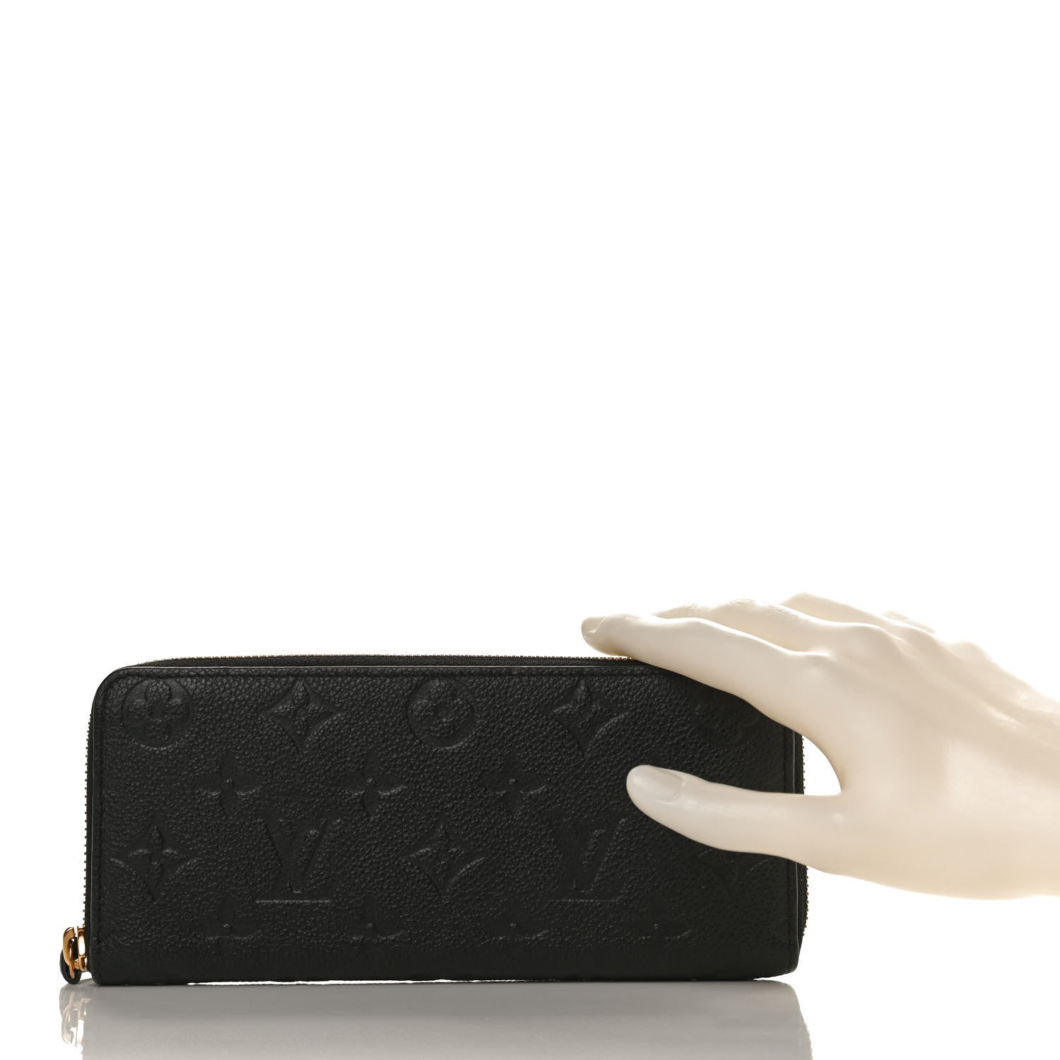 Louis Vuitton Empreinte Clemence Wallet Black 2 of 9
