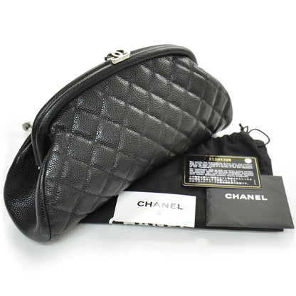 Chanel Caviar Quilted Timeless Clutch Black 3 of 11