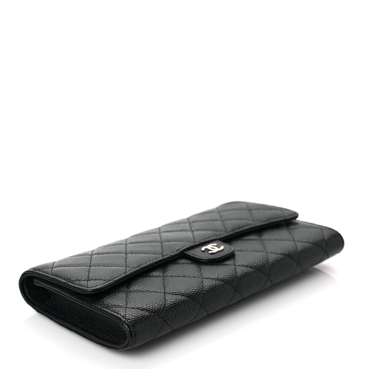 Chanel Caviar Quilted Travel Wallet Black 5 of 8