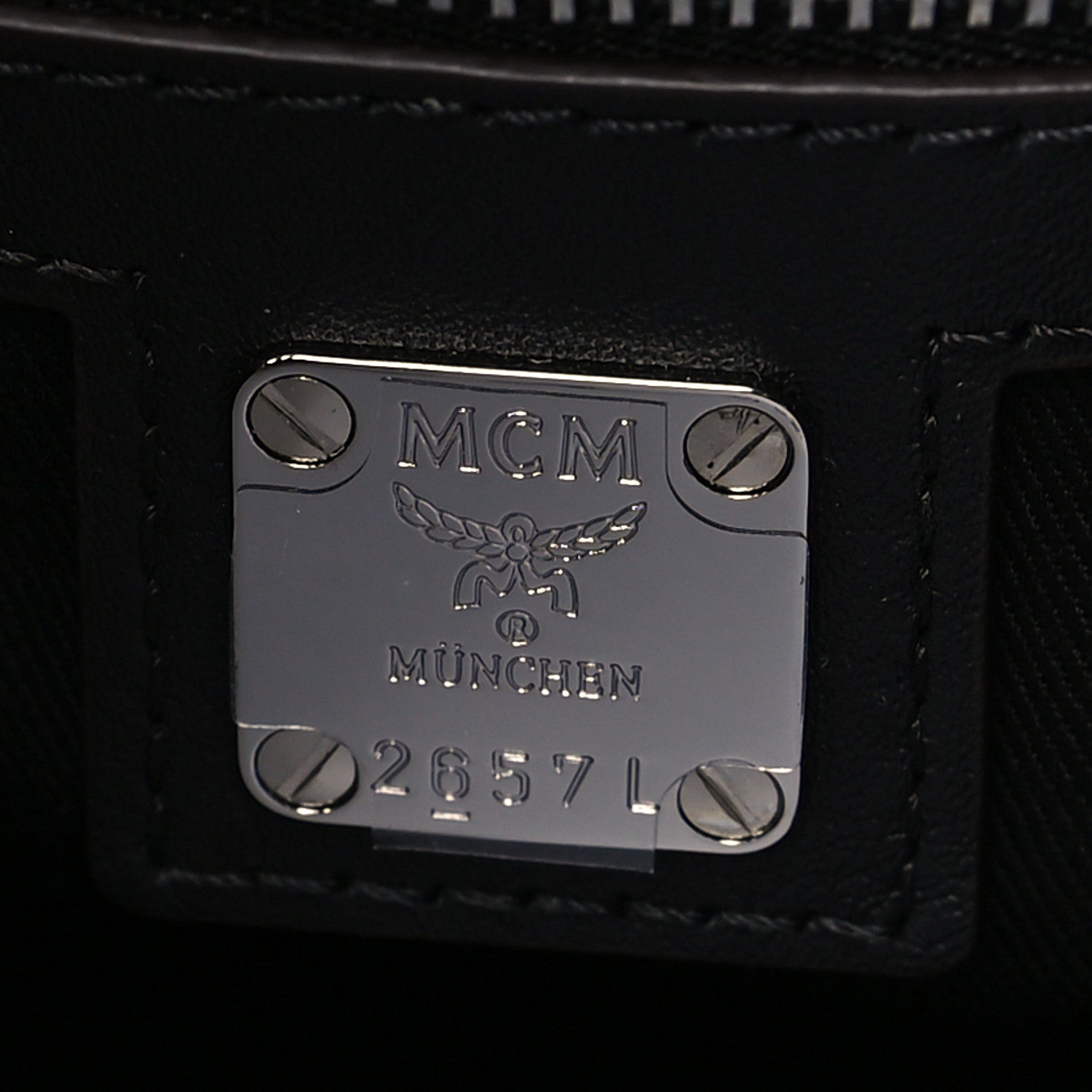 MCM Calfskin Ottomar Medium Klara Hobo Black 6 of 10