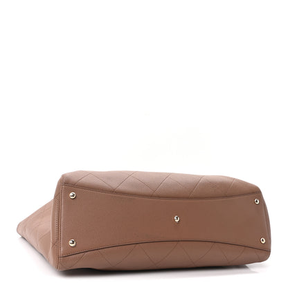 Chanel Grained Calfskin Maxi Shopping Bag Brown 5 of 12