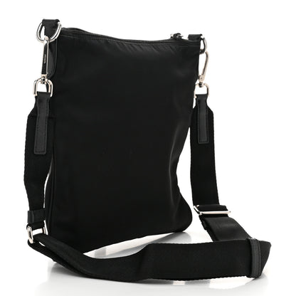 Prada Tessuto Nylon Saffiano Flat Messenger Bag Black 3 of 10