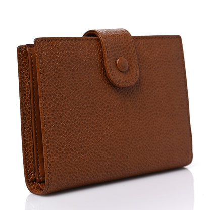 Chanel Caviar Timeless CC Compact French Wallet Brown 3 of 9