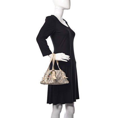 Christian Dior Monogram Vintage Flowers Small Bowler Beige 2 of 10