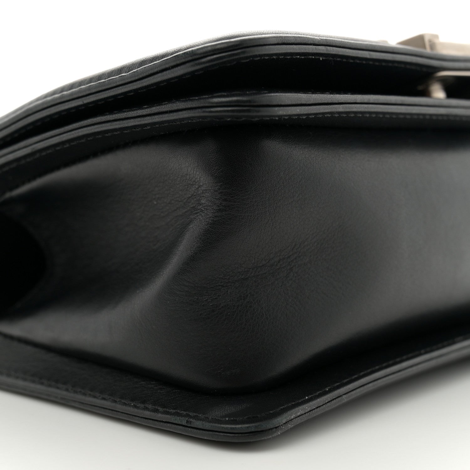 Chanel Matte Snakeskin Calfskin Small Boy Flap Black 9 of 13