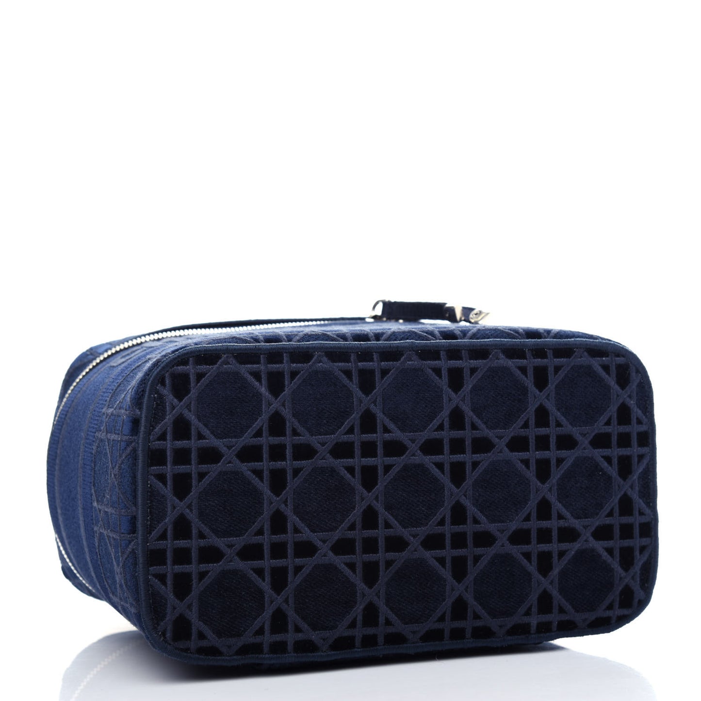 Velvet Cannage Diortravel Vanity Case Blue