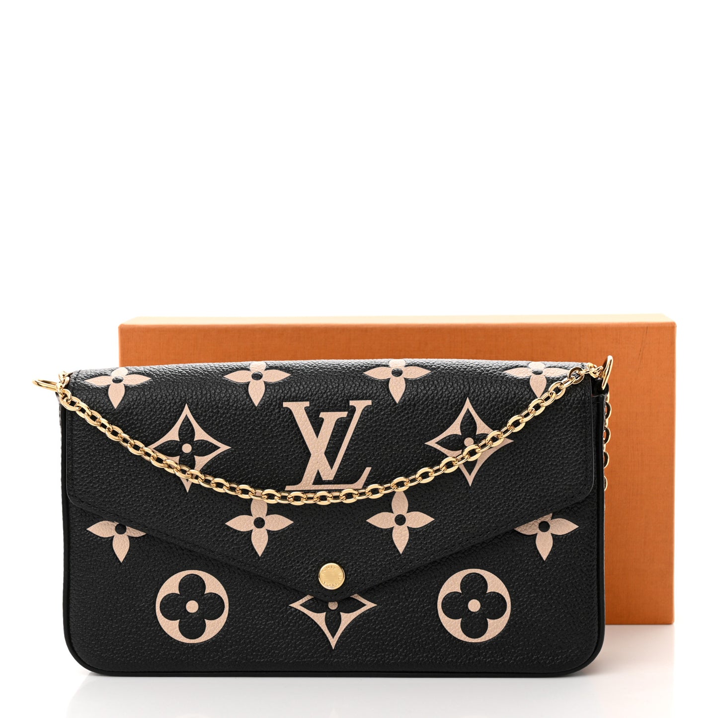 Empreinte Monogram Giant Felicie Pochette Black Beige