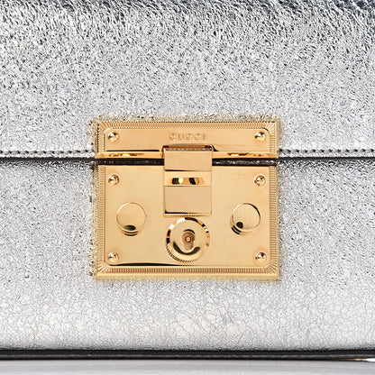 Gucci Galassia Small Padlock Shoulder Bag Argento 11 of 13