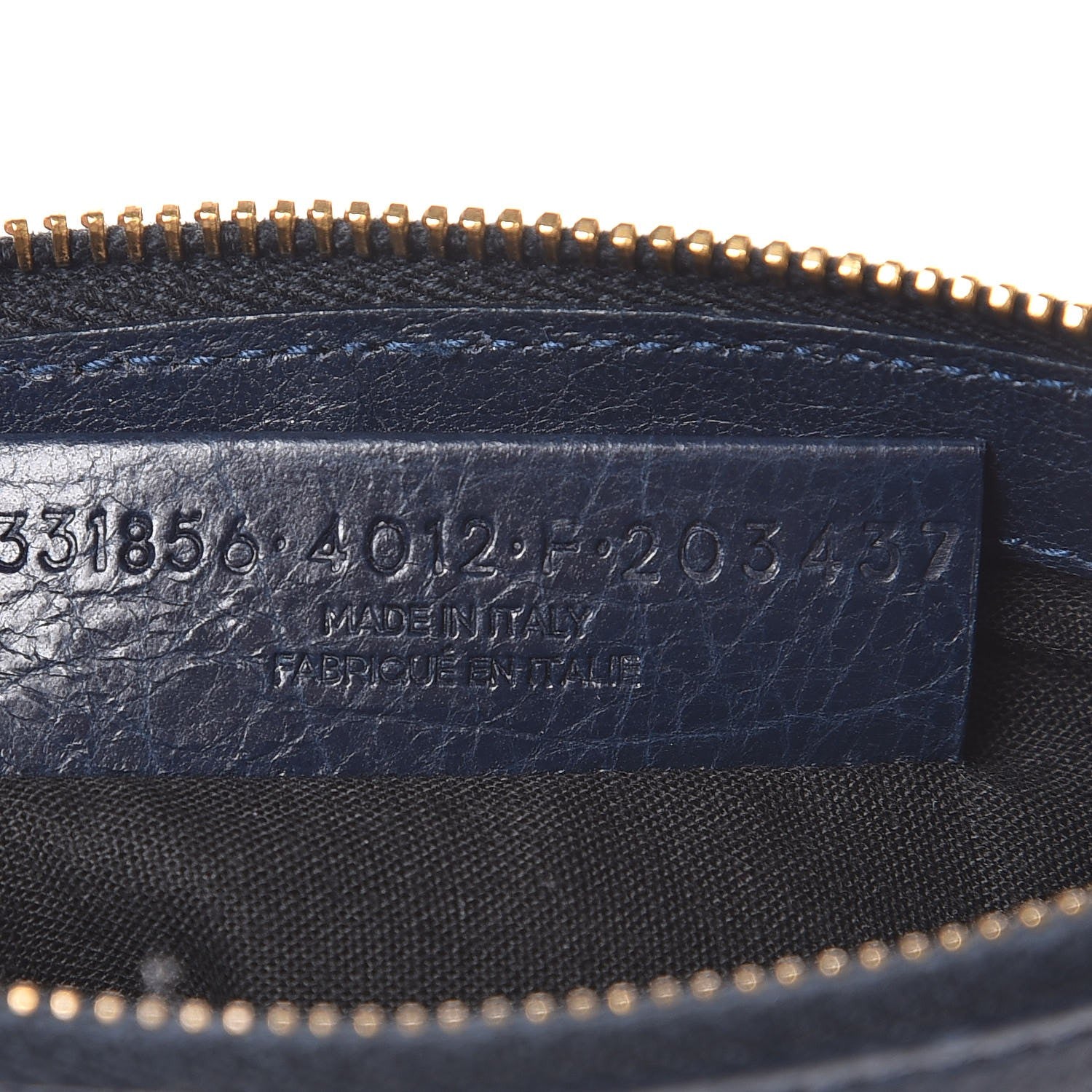 Balenciaga Agneau Giant 12 Gold Hardware Pouch Bleu Obscur 7 of 7