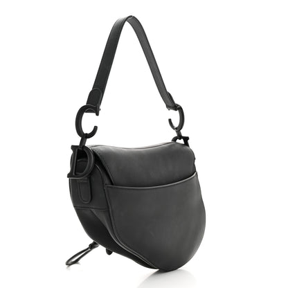 Christian Dior Ultra Matte Calfskin Saddle Bag Black 3 of 13