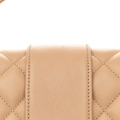 Chanel Calfskin Quilted Chevron In The City Bag Beige 8 of 11