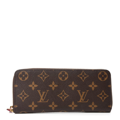 Louis Vuitton Monogram Clemence Wallet Fuchsia 1 of 9