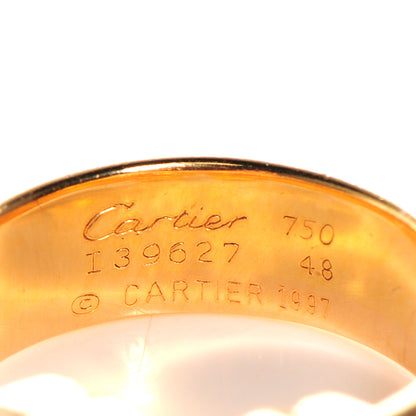 Cartier 18K Pink Yellow White Gold C De Ring 48 4.5 4 of 4