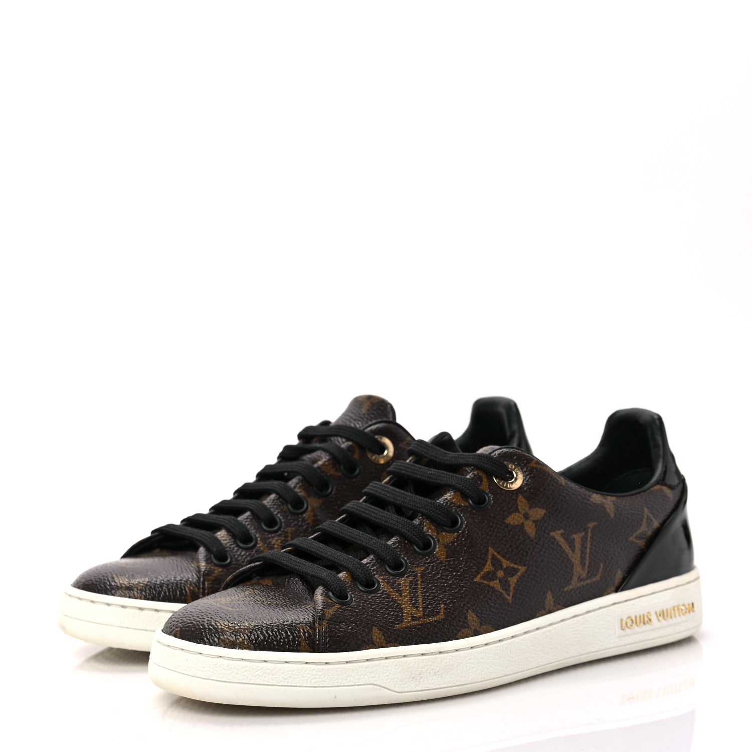 Louis Vuitton Patent Monogram Frontrow Sneakers 37 3 of 8