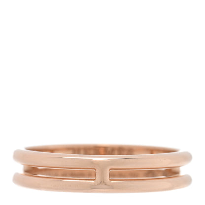 Hermes 18K Rose Gold Ariane Wedding Band Ring 48 4.5 1 of 5