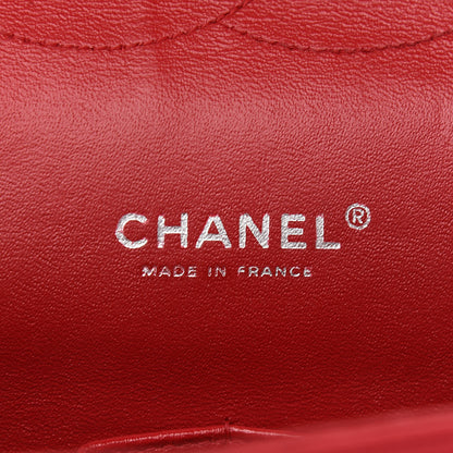 Chanel Patent Quilted Maxi Double Flap Red 6 of 11