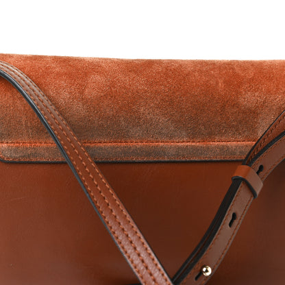 Chloe Suede Calfskin Small Faye Shoulder Bag Tobacco 11 of 16