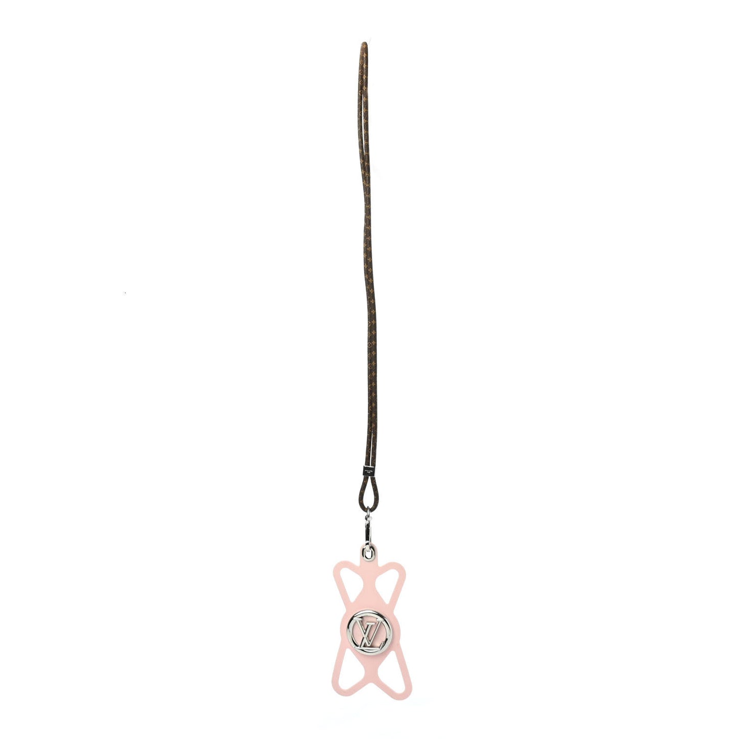 Monogram Silicone Louise Phone Holder Pink