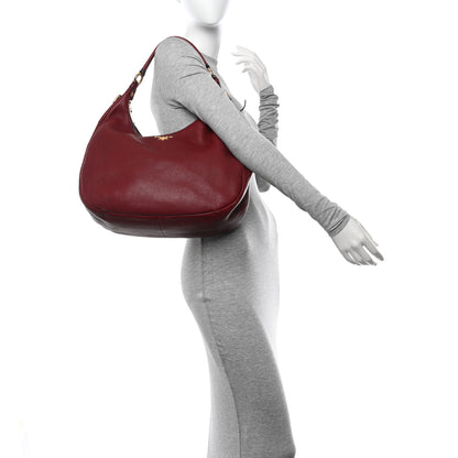 Prada Vitello Daino Hobo Amaranto 2 of 12