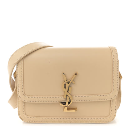 Saint Laurent Smooth Calfskin Small Solferino Satchel Ivory Natural 1 of 14
