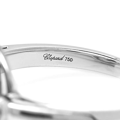 Chopard 18K White Gold Happy Diamonds Circle Ring 50 5.25 7 of 10