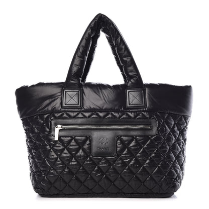 Chanel Nylon Quilted Large Coco Cocoon Tote Black 1 of 9