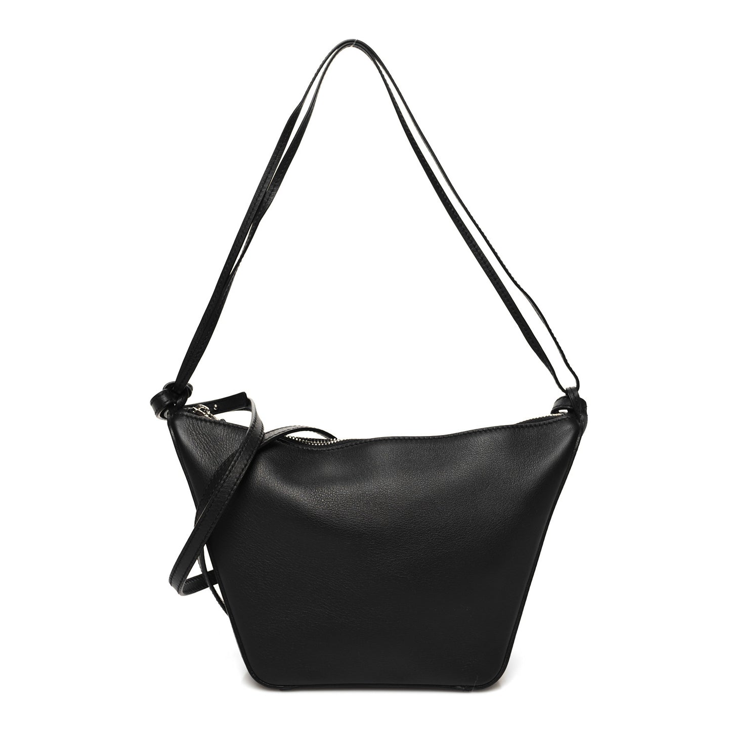 Calfskin Mini Hammock Hobo Black